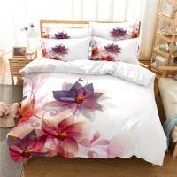 Juego de Ropa de Cama de Boda de San Valentín 3D con Flores y Corazón de Rosas Tapa de Edredón de Lujo para Reina y Doble Tamaño Funda de Almohada Personalizada 2/3 Piezas - details 6