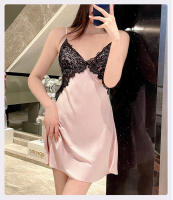 Elegante Vestido de Noche de Seda de Hielo Robe de Dormir de Alta Gama para Mujeres - details 15