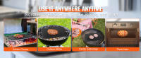 SucceBuy Piedra para hornear de acero al carbono de alta resistencia para pizza preestimada de 20" x 14" x 3/8" para horno interior y parrilla al aire libre - details 4