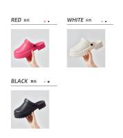 Zapatillas de suela gruesa con punta para mujer, sandalias de verano para exteriores, a la moda, con heces, zapatos de pastel de esponja, 2024 - details 8