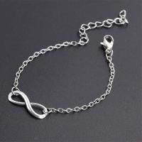 caliente minimalista Punk Vintage Bijoux moda encanto infinito 8 pulseras para mujeres regalo hombres cadena pequeños brazaletes joyería barata - details 6