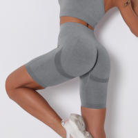 Nessaj-pantalones cortos deportivos para mujer, mallas sin costuras para yoga, gimnasio, fitness, levantamiento de glúteos - details 22