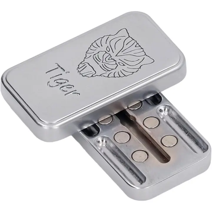 Juguete Sensorial Deslizante Magnético, Patrón de Tigre, Alivia el Estrés, Juguete Deslizante de Empuje con Yema del Dedo de Met - 1