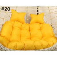Cojín de Silla de Doble Asiento para Columpio de Huevo sin o con Relleno Cubierta Redonda Desmontable de Papasan para Casa y Patio - details 24