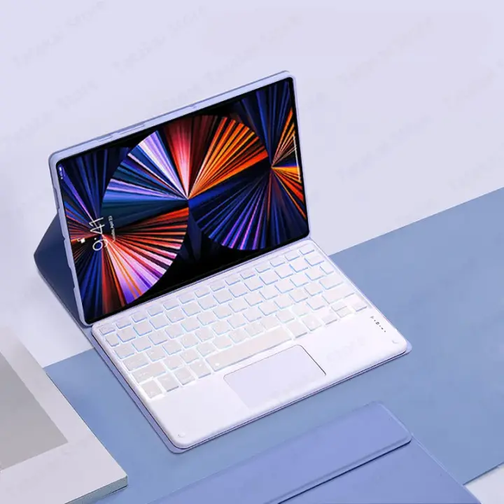 Funda para teclado Xiaomi Redmi Pad SE, 11 pulgadas, 2023, retroiluminada, Touchpad, soporte - 1