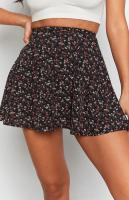 Falda corta con estampado Floral para mujer, falda de cintura alta con cremallera, color amarillo S, Verano - details 37