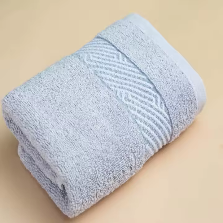 Toalla de algodón puro para la cara, toallas de algodón de grapa larga, secado rápido, gruesas, suaves y absorbentes, 34x74cm - 1