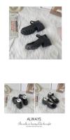 Zapatos Mary Jane de mujer, nuevos, pequeños, de cuero, con tacón alto y suela gruesa, estilo universitario. - details 6