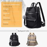 Mochila para mujer, elegante, pequeña, de tela Oxford, impermeable, para uso diario, trabajo y viajes - details 5