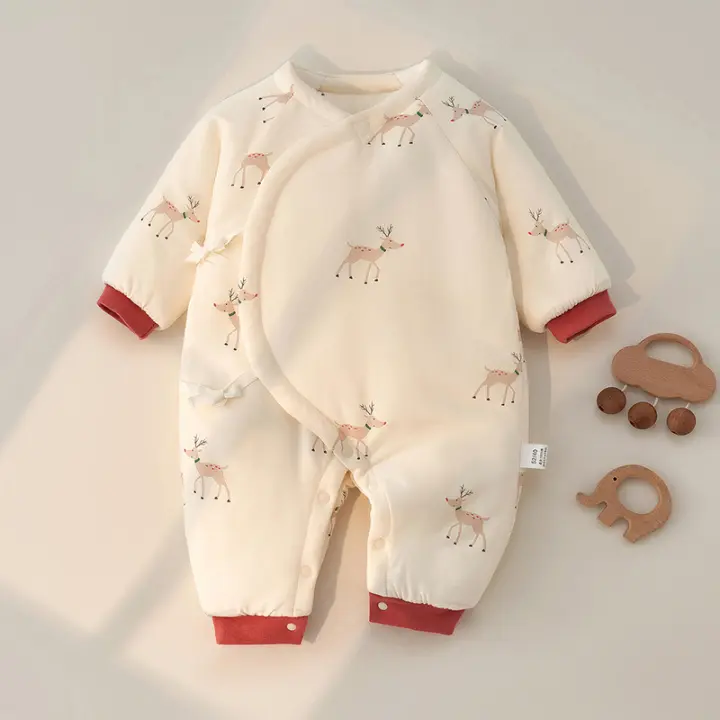 Mamelucos de bebé, ropa de abrigo de algodón para recién nacidos, otoño e invierno - 1