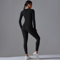 Hamidou-conjunto deportivo de Yoga para mujer, Leggings de gimnasio de secado rápido, de manga larga Camiseta deportiva para correr, pantalones de entrenamiento para correr - details 12