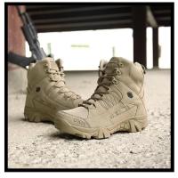 Botas tácticas para hombre Forro de cuero con suela de goma resistente al desgaste - details 7