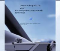 Soporte para teléfono móvil, accesorio para automóvil con salida de aire, soporte para teléfono con ventosa para automóvil con clip estabilizador mejorado 2024 y rotación de 360 ° soporte para teléfono móvil con liberación - details 4