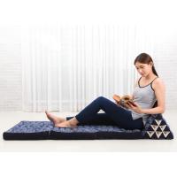 Cómodo Colchón De Suelo con Cojín De Lectura, Futón Japonés, Cama Plegable O Esterilla De Masaje Tailandés, 170 x 53 cm, Azul Claro - details 37