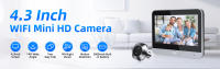 Cámara de mirilla Tuya con Audio de 2 vías, timbre inteligente WiFi para el hogar, visión nocturna PIR, detección de movimiento, visor de puerta Digital - details 0
