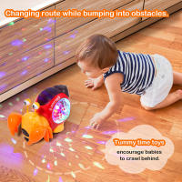 Juguete de cangrejo para gatear para bebés, Escape interactivo, cangrejos que caminan con música Led, evita obstáculos, juguetes de regalo para niños pequeños recién nacidos - details 3