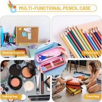 Estuche de Lápices de Dibujos Animados Suave Caja de Oficina Portátil con Cierre de Cremallera - details 0
