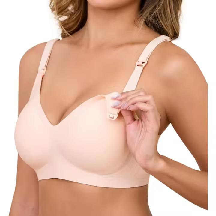 Sujetador de Lactancia Comodo sin Costuras Bralette Transpirable Ligero para Mujeres - 1