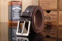 Cinturones de diseñador para hombre, piel de vaca auténtica de alta calidad, color marrón, de lujo,talla grande, 100% grano real - details 10