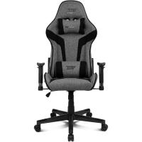 DR90 - Silla Gaming Profesional, Tejido Transpirable, reposabrazos 2D Acolchado, Base Nylon Reforzado, pistón Clase 4, cojín Lumbar y Cervical, Color Gris/Blanco - details 23
