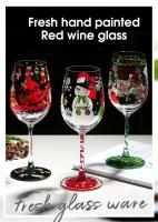 Copa de Tema Navideño Pinta a Mano 16oz Vino Copa de Santa Claus, Lluvicero, Renos - details 13