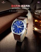 Reloj clásico para hombre con correa de cuero - details 0