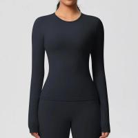 Camisetas de Entrenamiento Sin Costuras para Mujer Ropa Deportiva de Yoga de Manga Larga - details 5