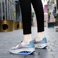 Mocasines de plataforma para mujer, zapatillas cómodas sin cordones, zapatos ligeros para caminar, gris, trabajo, mecedoras largas horas - details 28