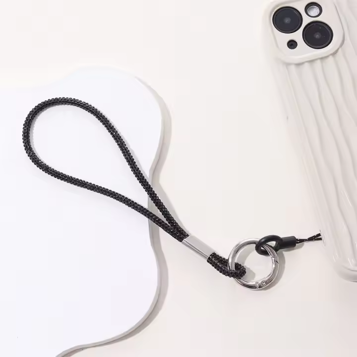 Cordón ostentoso con diamantes de imitación para colgar en el cuello, correas para la muñeca para teléfono, cordón para teléfono, correa para el cuello, cuerda colgante para teléfono móvil - 1