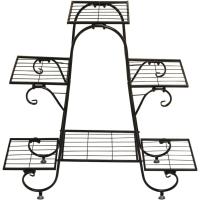 Soporte de Hierro para Plantas Estantería de 6 Niveles para Macetas Decoración de Flores para Exterior e Interior Muebles y Organización - details 3