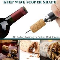 Bomba de aire de bolsillo portátil, abridor de botellas de vino con cortador de papel de aluminio, Sacacorchos de presión de aire, removedor de corcho de vino con pasador de acero inoxidable - details 7