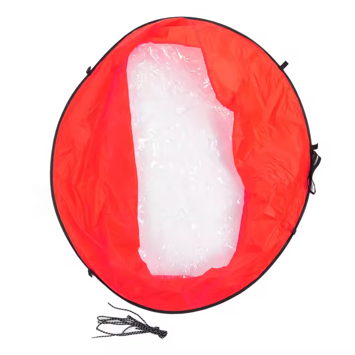 Vela de viento plegable para barco de Kayak, EVA, radiación UV reducida, vela de paleta de viento portátil para deportes al aire libre, color rojo - 1