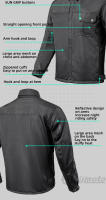Chaqueta de Motocicleta Retro VEMAR Malla Transpirable, Con 5 Almohadillas Protectoras, Certificada CE-1, Ligera, Reflectante, Absorbente de Choques, Anti-caída, Resistente al Desgaste - details 6