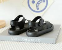 Sandalias de verano para niños y niñas, zapatos suaves y transpirables con gancho de color puro, a la moda, para la playa - details 11