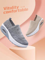 Zapatos ortopédicos antideslizantes con plataforma para mujer, zapatillas cómodas con cojín de aire, transpirables, para caminar - details 2