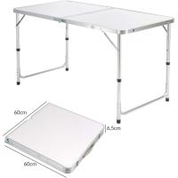 Casaria Aluminio Plegable XXL 4 taburetes Plegables función Maleta Camping Transporte fácil Gris/Blanco jardín - details 17