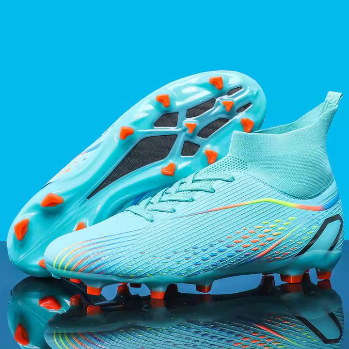 Las botas de fútbol de caña alta para hombre y mujer con clavos rotos son auténticos clavos y antideslizantes - 1