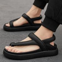 Sandalias desodorantes antideslizantes con clip para hombre, ropa exterior de verano, sandalias deportivas de fondo suave de talla grande para playa vietnamita - details 1
