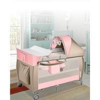 Cuna de bebé 3 en 1 cama de viaje, conjunto combinado, cama de bebé con cambiador, gris - details 3