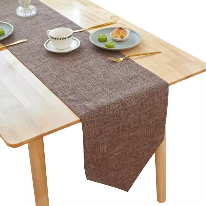 Camino de mesa de lino para comedor, Decoración de cocina, 180/210/240cm - 1