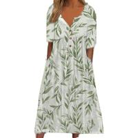 Vestido de verano de moda de manga corta para mujer - details 8