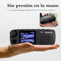Retevis RT73 Radio bidireccional para coche, GPS, UHF, VHF, 20W, estación de Radio móvil Digital - details 8