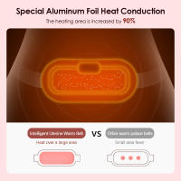 Almohadilla calefactora Menstrual para aliviar el dolor, artefacto de palacio cálido, compresa caliente, masajeador Abdominal, cinturón para aliviar la dismenorrea fría del útero - details 4