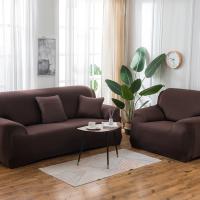 Fundas de Sofá Elásticas de Color Sólido Cubiertas de Esquina de Sección Gruesas para Sala de Estar - details 13