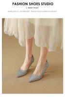 Zapatos de novia de mujer, nuevos tacones altos nupciales chinos de alta gama, no se cansan de tostar cristal, solo zapatos. - details 8