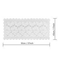 Camino Ence Blanco minimalista moderno, conjunto de decoración de mesa de estilo nórdico, mantel de lino apto para cocina y comedores - details 2