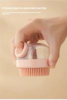 Cepillo de Perro de Silicona Suave Desenredador de Pelos Masajeador de Baño - details 4