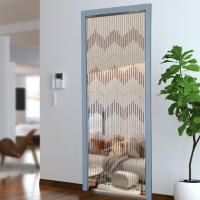 Cortinas de Madera Retro con Cuerda Partición de Dormitorio 31 Líneas Cortina de Puerta de Hilo de Madera 90*208CM - details 4