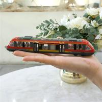 Vehículos de juguete de aleación, modelo de tren de Metro, tren de simulación, tren subterráneo de alta velocidad, aleación fundida a presión, regalo - details 7