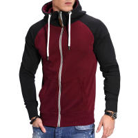 Sudadera deportiva para hombre, top con mangas de color en contraste, moda casual - details 18